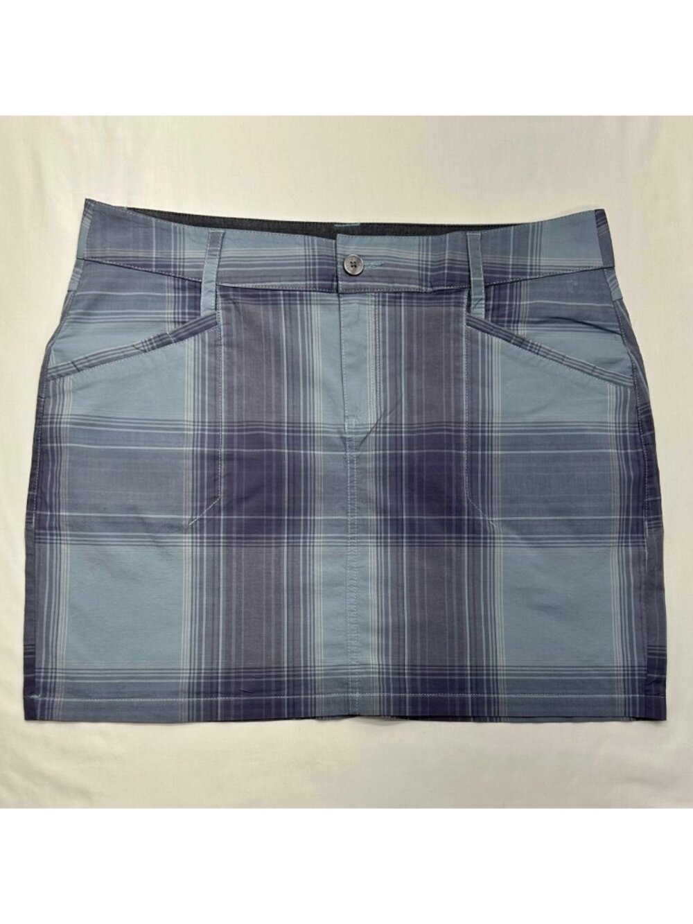 HORNY TOAD Sidekick Plaid Mini Skirt Women's 14 Organic Cotton